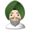 Person Wearing Turban - Light emoji on Samsung